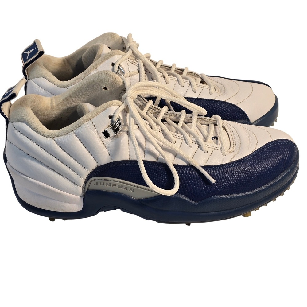 Air Jordan Mens 7.5  12 Low Golf Shoes French Blue White DH4120-101  Excellent - Picture 2 of 14